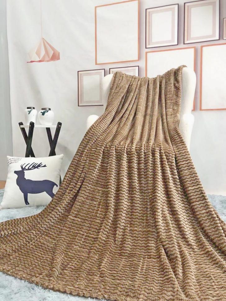 Плед-покривало мікрофібра 150х200 см Бежевий (24e285a1)