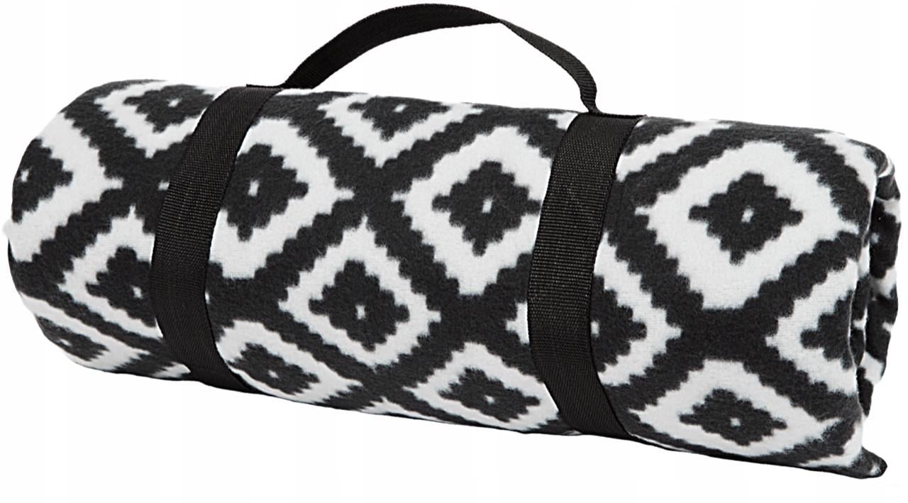 Плед складной утепленный для пикника Bolan Home&Design пляжный флис 130x170 см