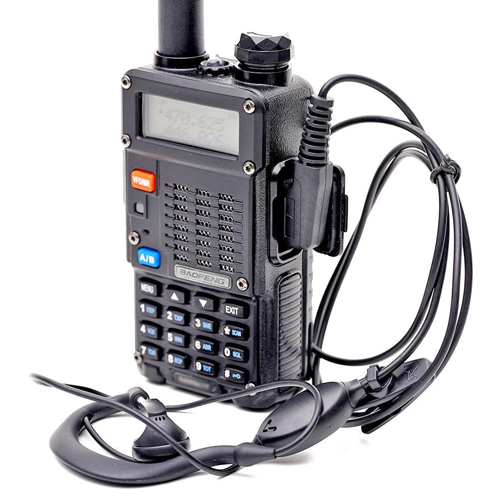 Рация Baofeng UV-5R MK5 UHF/VHF 8 Вт 1800 мАч + кабель Mirkit для программирования + ремешок на шею Mirkit 2 шт. Черный (008130) - фото 9