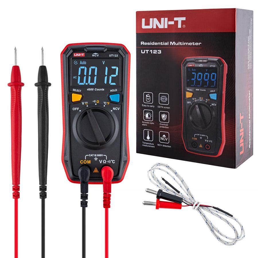 Мультиметр цифровой UNI-T UT123 с ручным выбором диапазонов (286799)