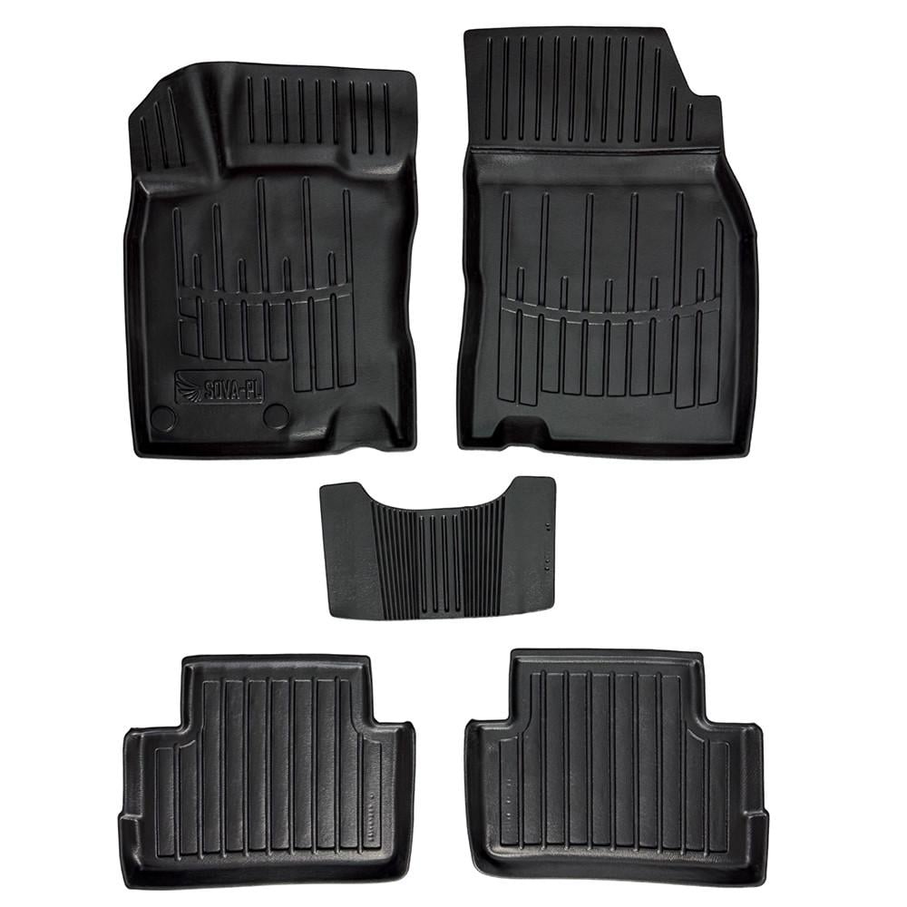 Коврики в салон SOVA-PL для Nissan Qashqai с 2014 резиновые 5 шт. Черный (28800464)