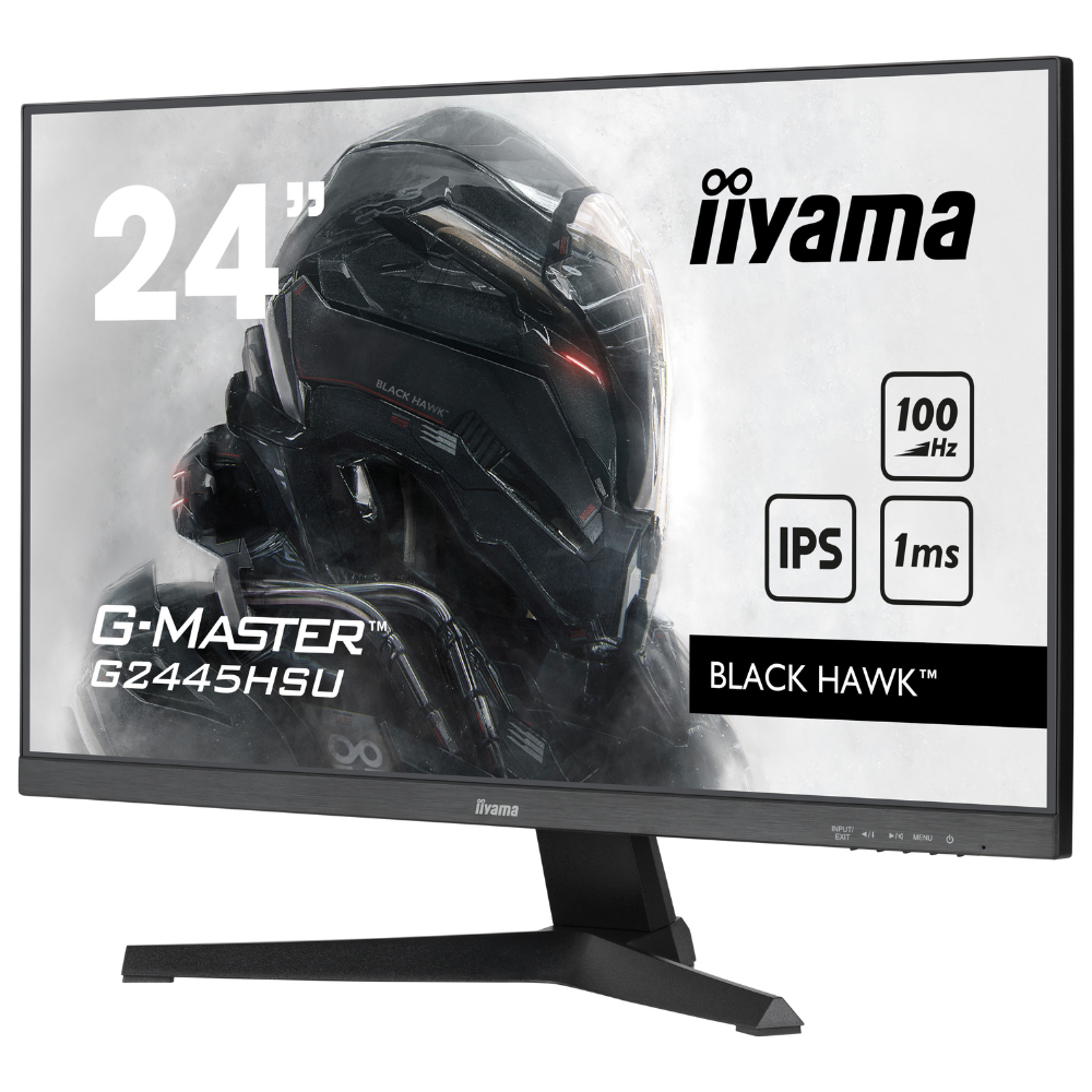 Монитор игровой IPS Iiyama G2445HSU-B1 безрамочный экран 23,8" Черный (85290f6f) - фото 2