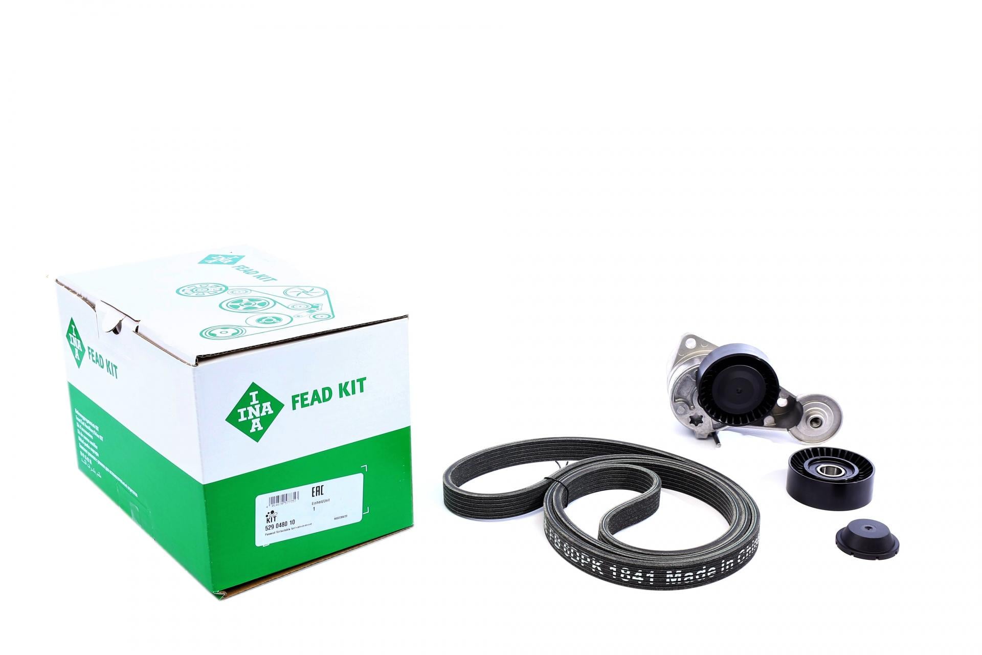 Комплект ремня генератора INA Volvo XC90 I 275, 06/02 - 01/15, 6DPK 1841 (529 0480 10)