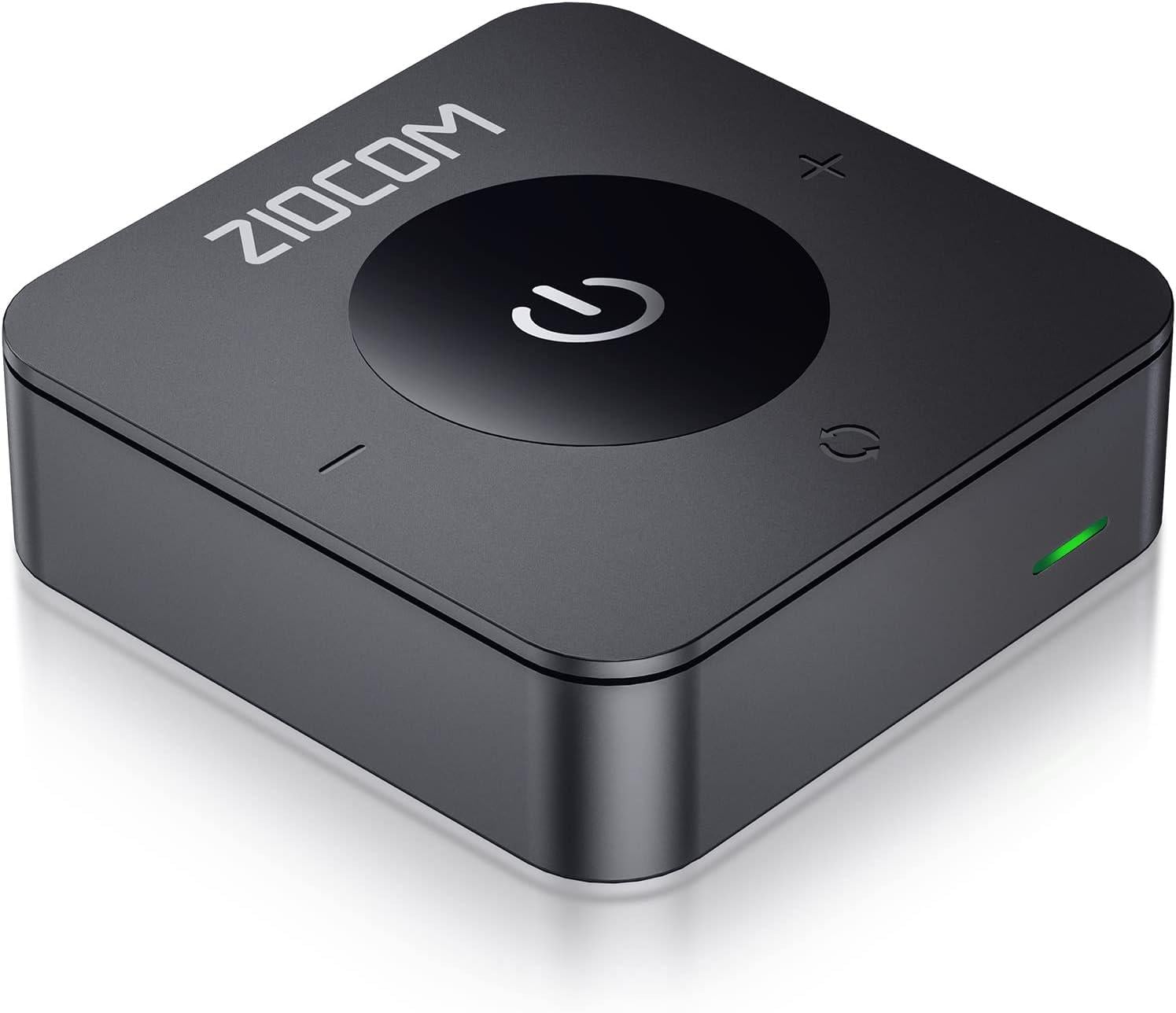 Аудиоадаптер беспроводной ZIOCOM Bluetooth 5.0 Transmitter & Receiver для подключения Bluetooth устройств к телевизору Черный (12/1137)