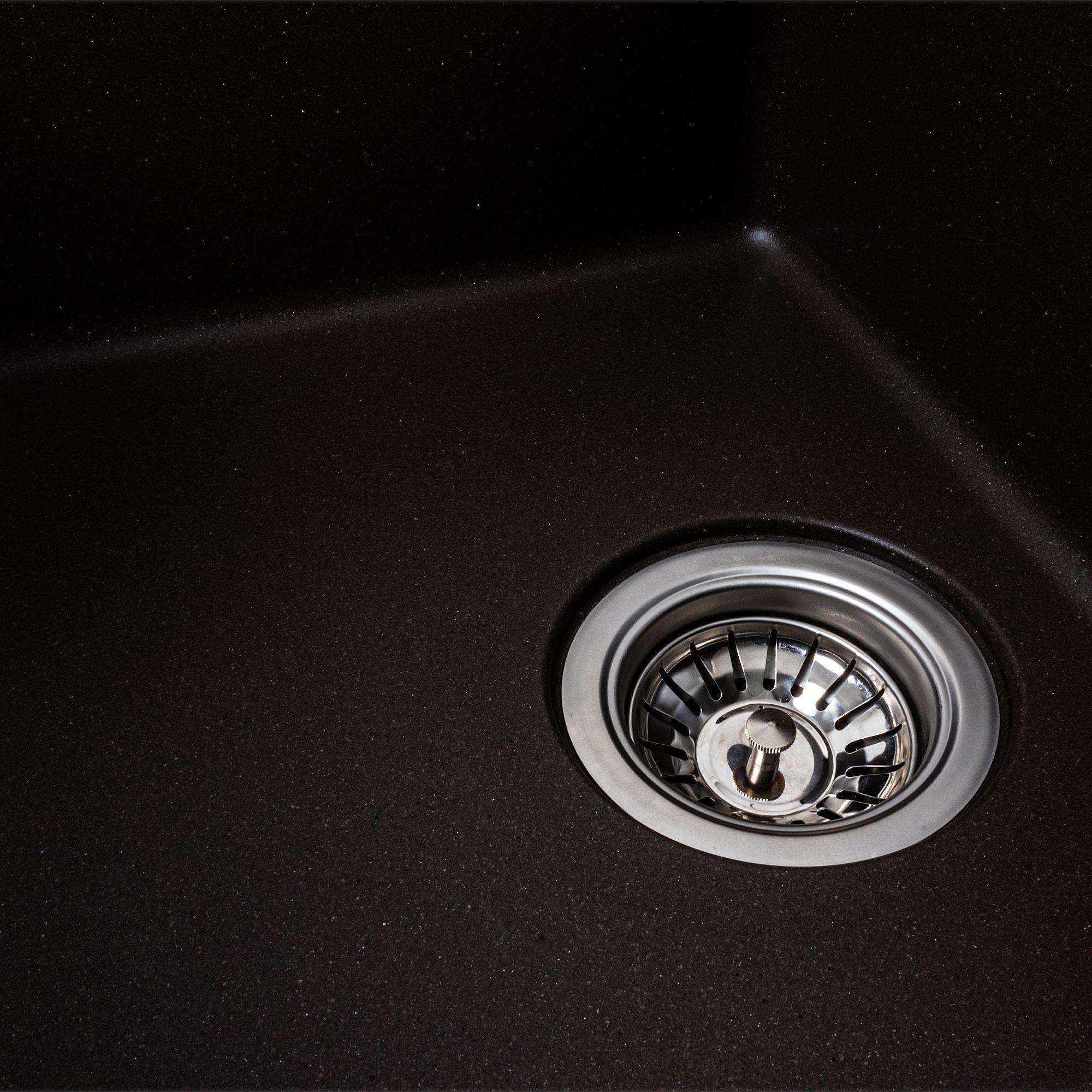 Мойка для кухни гранитная Platinum 6250 ZIRKONE матовая Темная скала - фото 5 Мойка для кухни гранитная Platinum 6250 ZIRKONE матовая Темная скала - фото 5