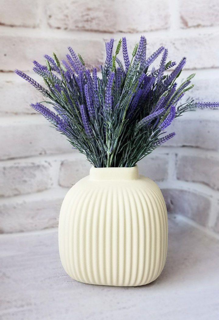 Ваза керамическая Милан 20 см Бежевый