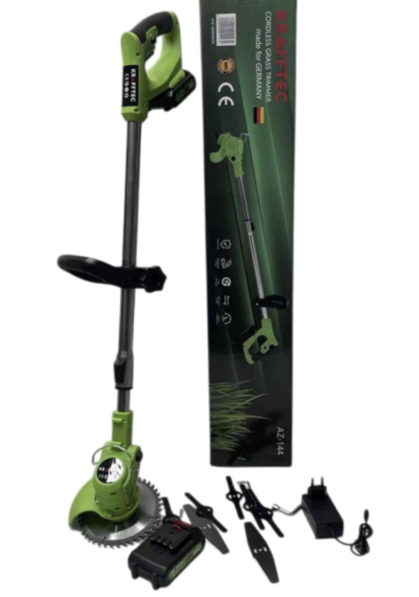 Триммер садовый аккумуляторный KRAFFTEC с бесщеточным двигателем 48V 4 Ah (555) - фото 5 Триммер садовый аккумуляторный KRAFFTEC с бесщеточным двигателем 48V 4 Ah (555) - фото 5