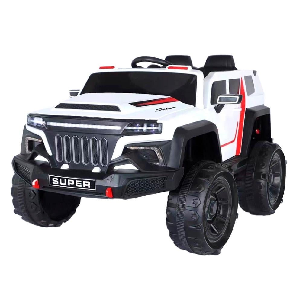 Детский электромобиль Bambi до 30 кг с пультом двухместный Белый (DE-169-E-288)