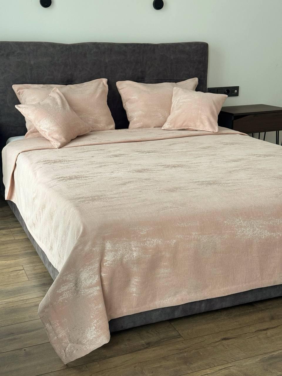 Покрывало Мрамор 200х250 см Розовый (22000-12-200x250cm) - фото 3