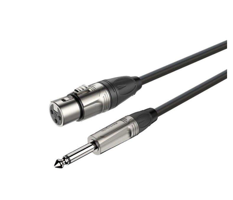 Кабель микрофонный Roxtone DMX-J210-L3 Jack 6.3 mono-XLR Female 3 м