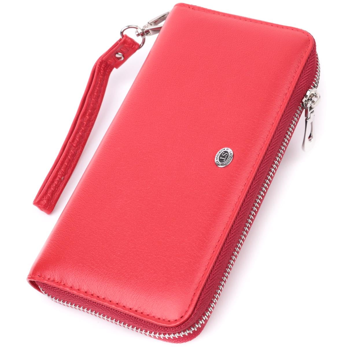 Кошелек-клатч женский кожаный ST Leather 22561 1 отделение Красный