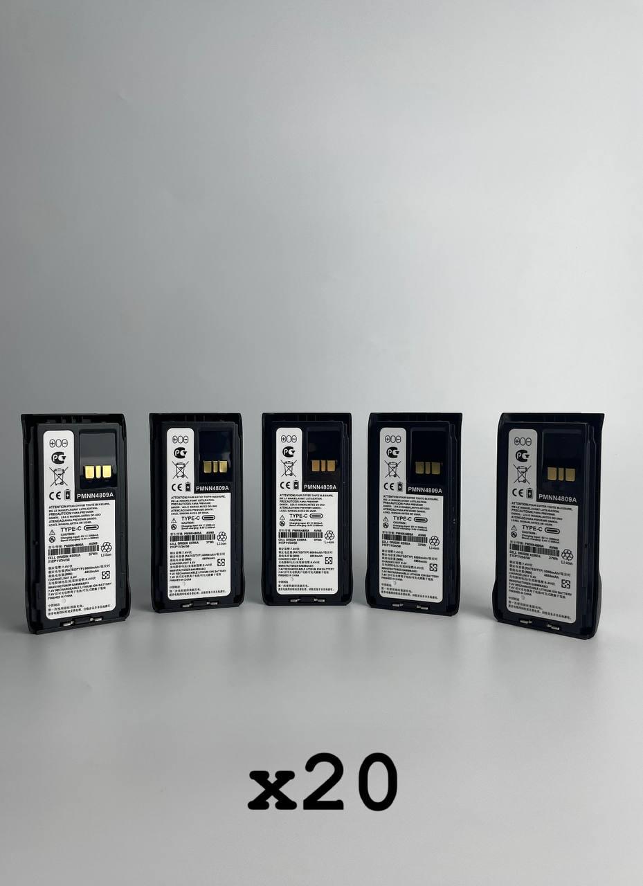 Комплект акумуляторів для радіостанції Motorola R7/R7A Type-C 20 шт. 5000 mAh (22556812) - фото 7