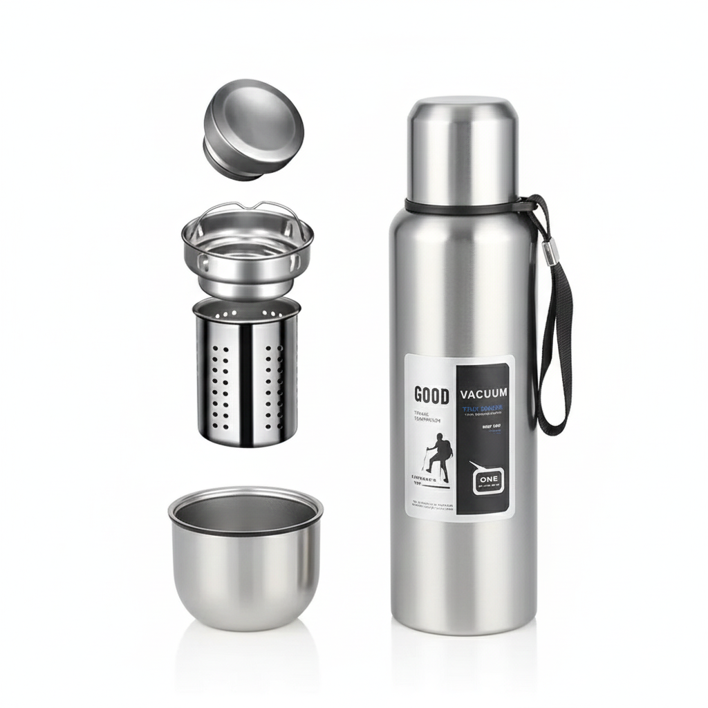 Термос вакуумный из нержавеющей стали 800 мл Серебристый (32158879) Термос вакуумный из нержавеющей стали 800 мл Серебристый (32158879)