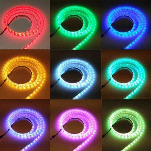 Лента светодиодная LED RGB 5050 с Bluetooth приложением водостойкая от USB 5 м - фото 4