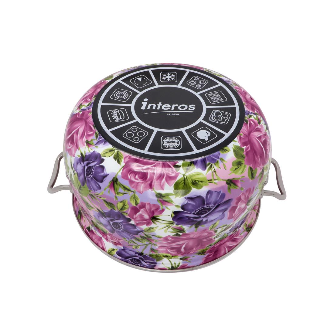 Каструля емальована Анжеліка 5,1 л (1154) - фото 3 Каструля емальована Анжеліка 5,1 л (1154) - фото 3