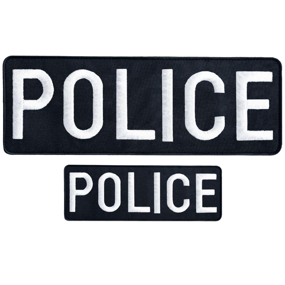 Набір шевронів на липучці ''Police'' 9х25 см/4,5х12,5 см 2 шт. (23689) Набір шевронів на липучці ''Police'' 9х25 см/4,5х12,5 см 2 шт. (23689)
