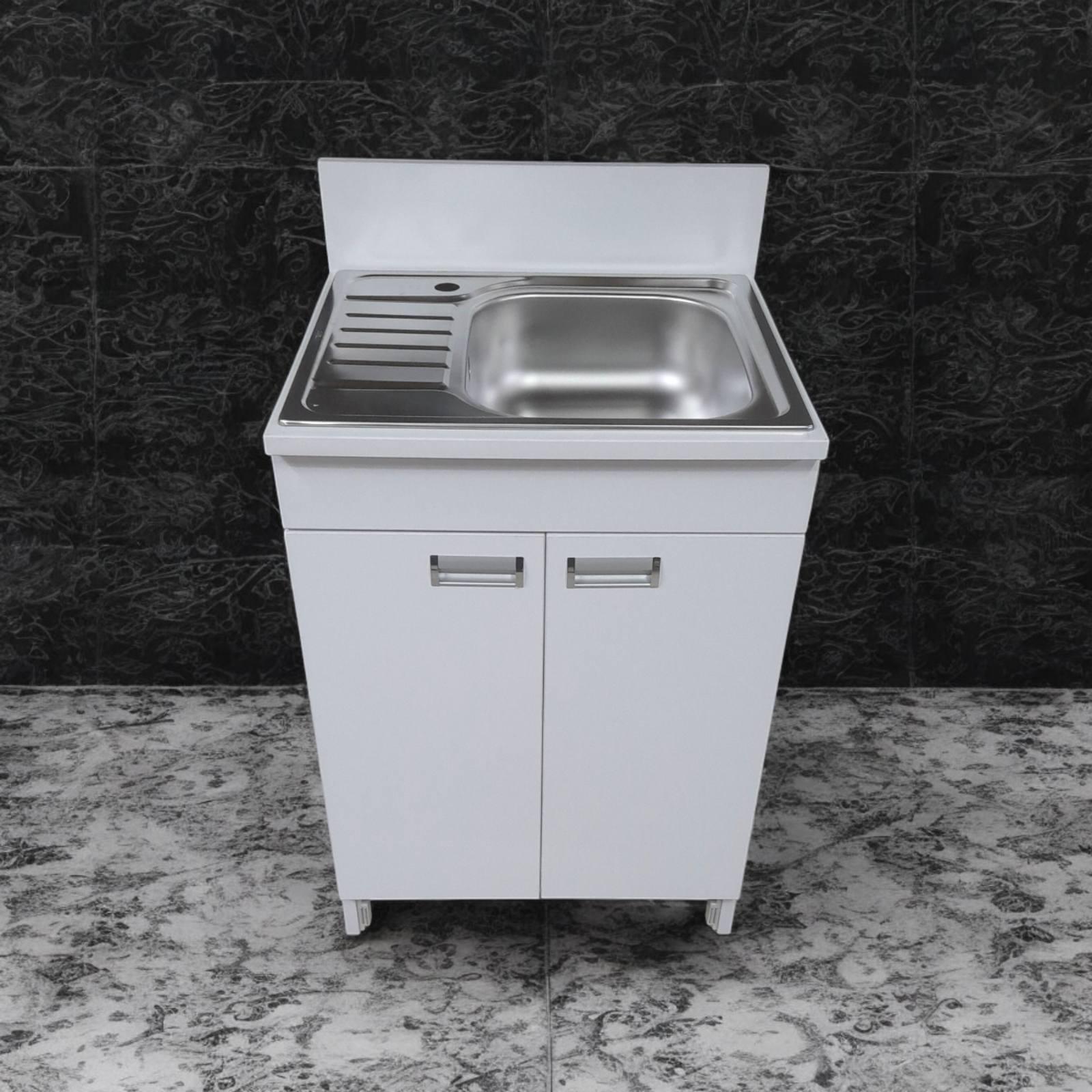 Тумба для кухні з мийкою із нержавіючої сталі ТЕКА 60 см (2344)