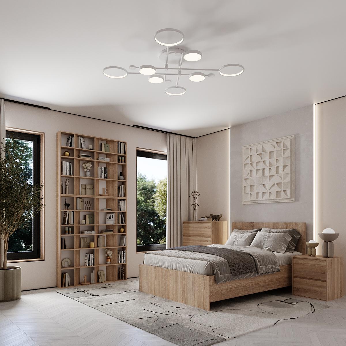 Стеллаж книжный комбинированный Light 1200х160х2460 мм Дуб Сонома светлый (GALT131300000001) - фото 5 Стеллаж книжный комбинированный Light 1200х160х2460 мм Дуб Сонома светлый (GALT131300000001) - фото 5