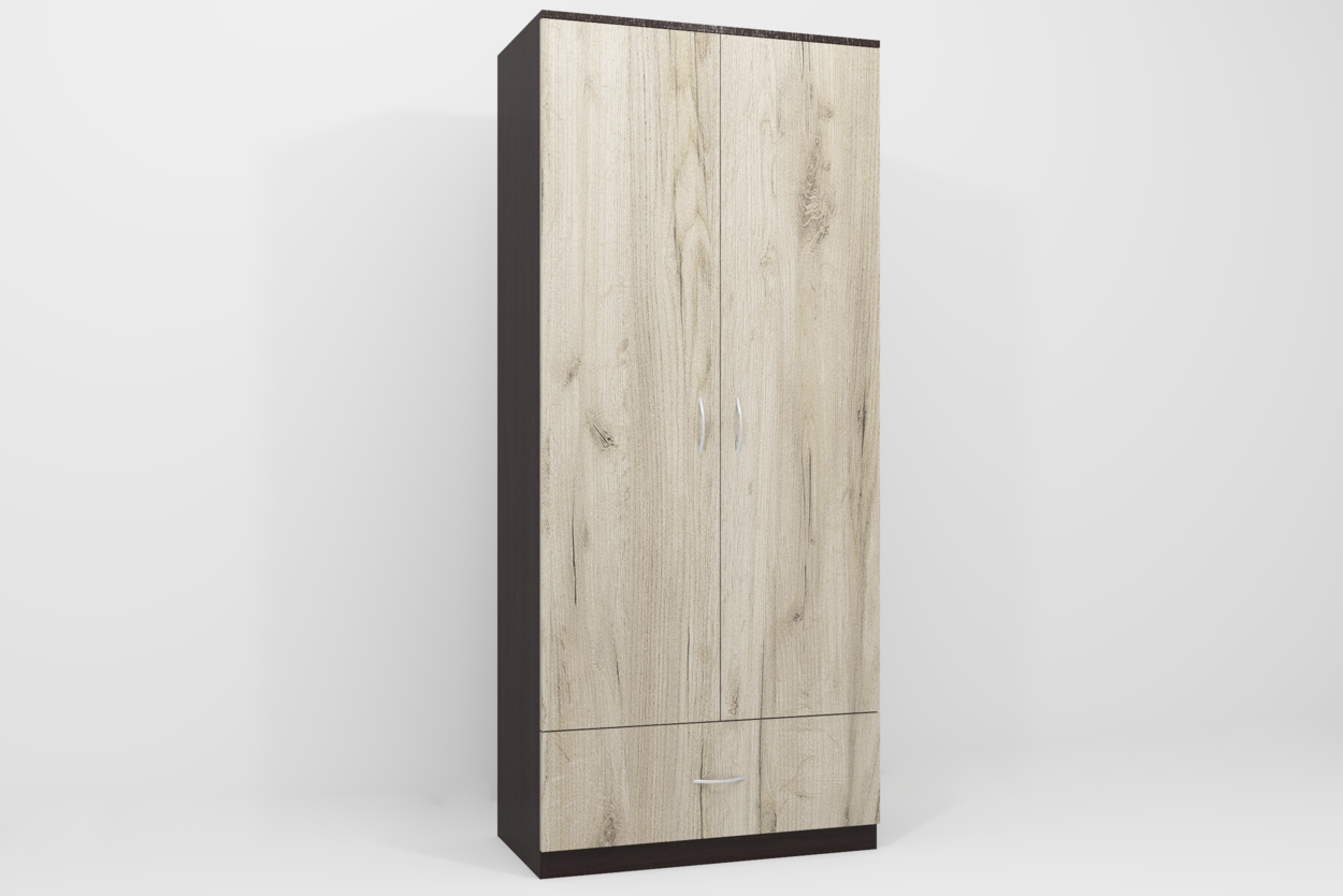 Шафа ГКШ-5 900х430х2100 мм Венге Магія/Дуб Крафт Сірий (12285)