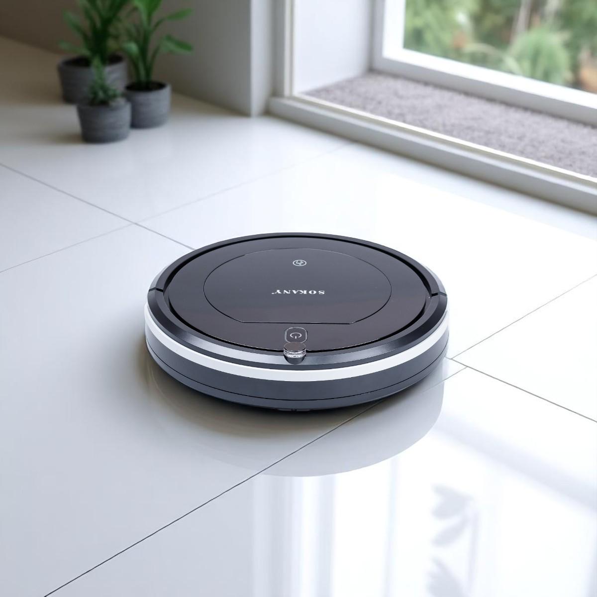 Робот-пылесос Sokany SK-13017B Черный - фото 5