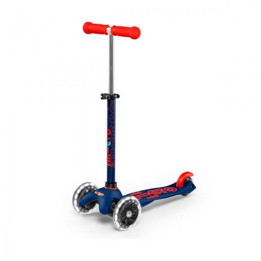 Самокат Micro Mini Deluxe LED Темно-синий (MMD118)