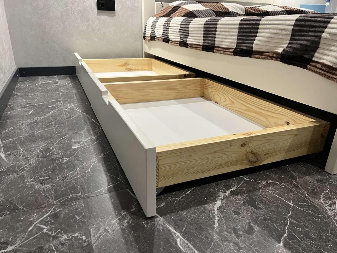 Шухляди до ліжка дерев'яні 2 шт. (2448966762)