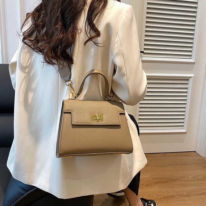 Жіноча сумка Lorian на блискавці з однією короткою ручкою Темно-бежевий (LR 2213 KH) - фото 2