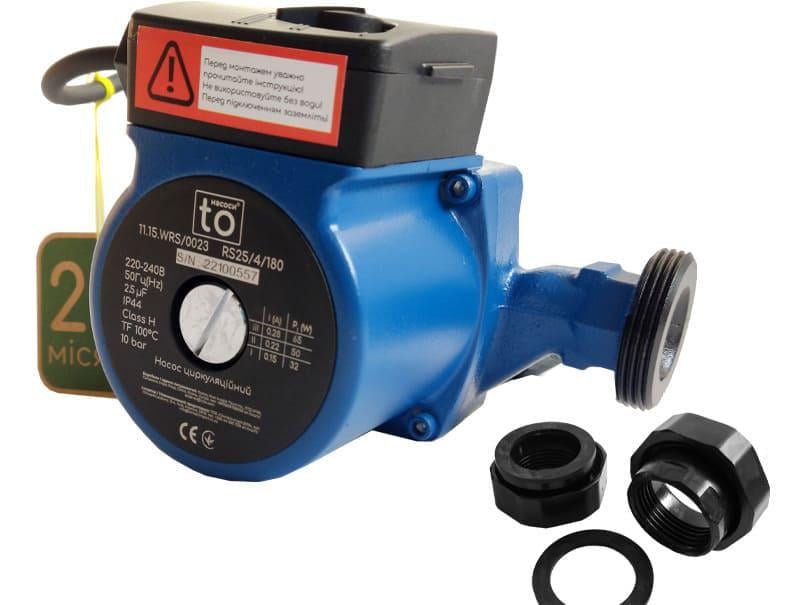 Циркуляційний насос toНАСОСИ 25/4 180 мм (RS-11.15.WRS/0023) Циркуляційний насос toНАСОСИ 25/4 180 мм (RS-11.15.WRS/0023)