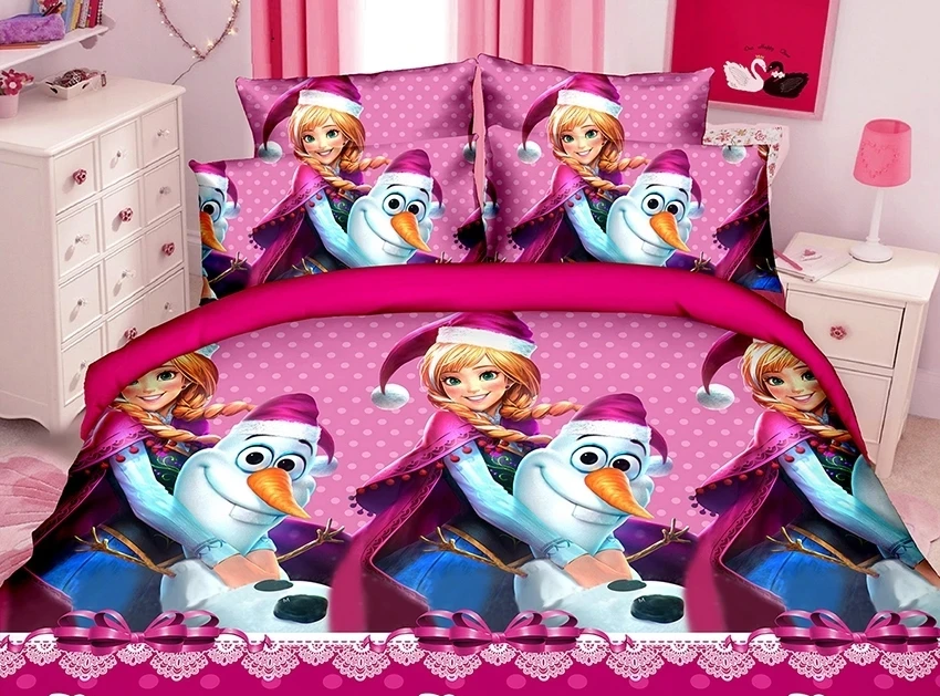 Комплект постельного белья для девочки TAG Tekstil R8764 Ледяное сердце 150x215 см (1588)