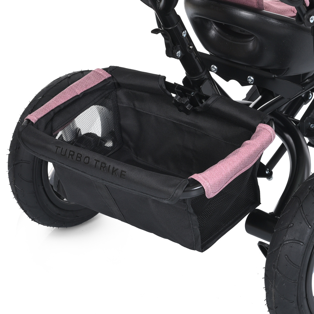 Велосипед триколісний Turbo Trike MT 1006-6 з батьківською ручкою Рожевий - фото 11