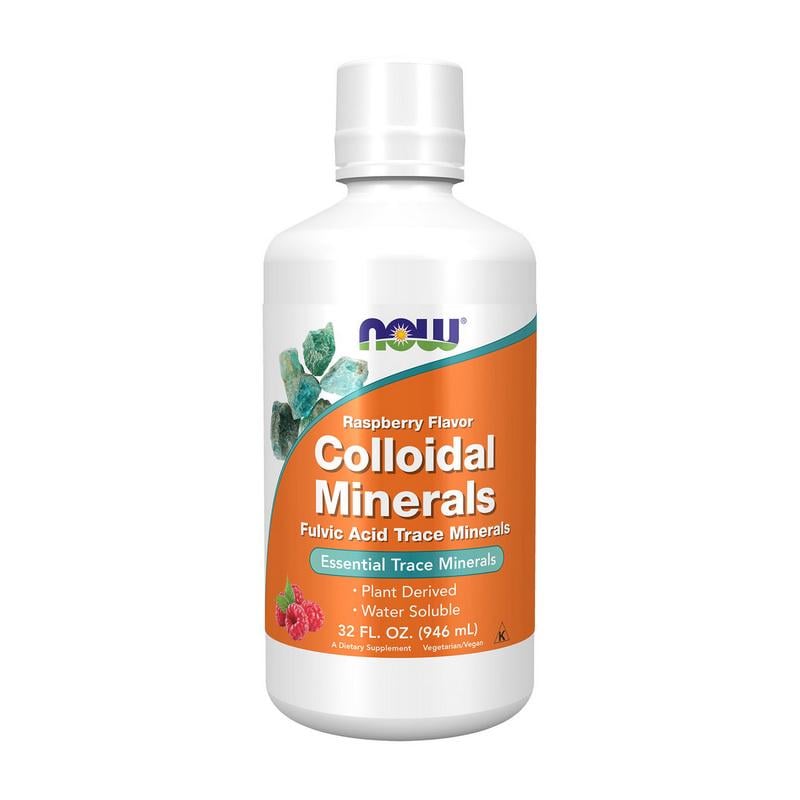 Колоїдні мінерали рідкі NOW Colloidal Minerals 946 мл Малина