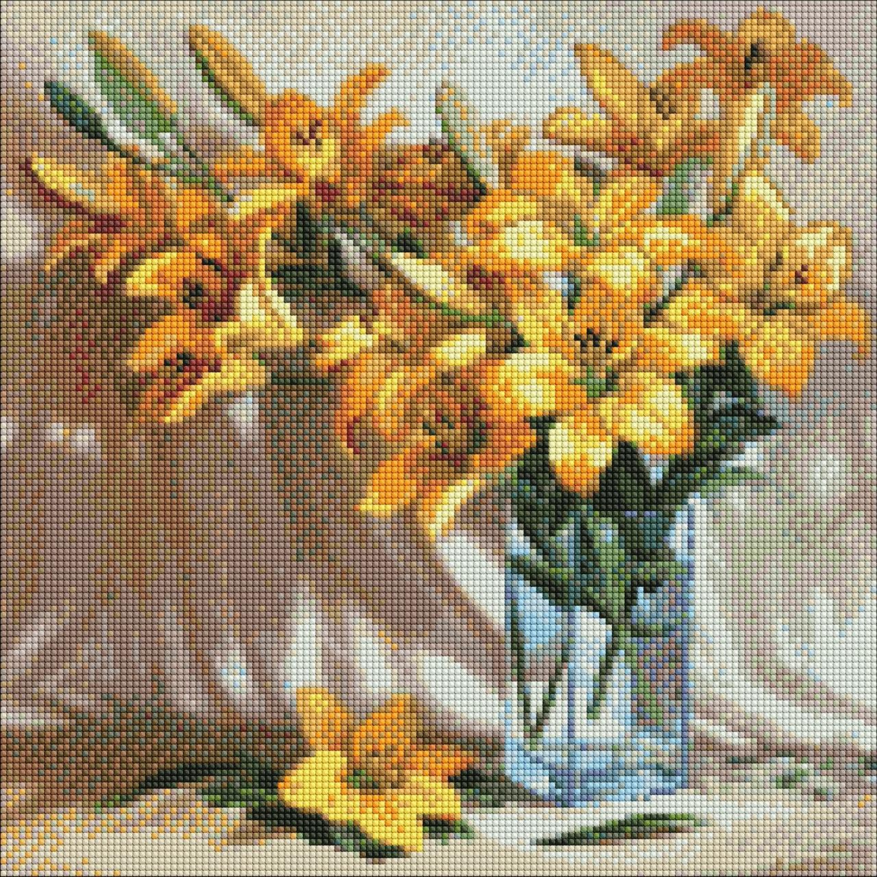 Мозаика алмазная/вышивка Прикосновение солнца 40x40 см (AMO7405)