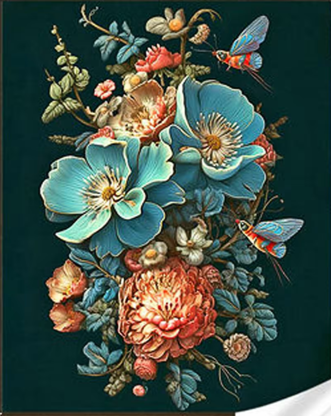 Алмазная мозаика Strateg Фантастический букет 30х40 см (HEG86891)