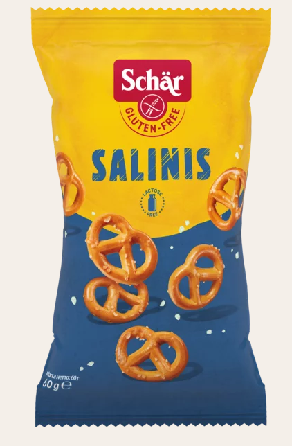 Крендельки без глютену Dr. Schar Salinis солоні 60 г (11775499)