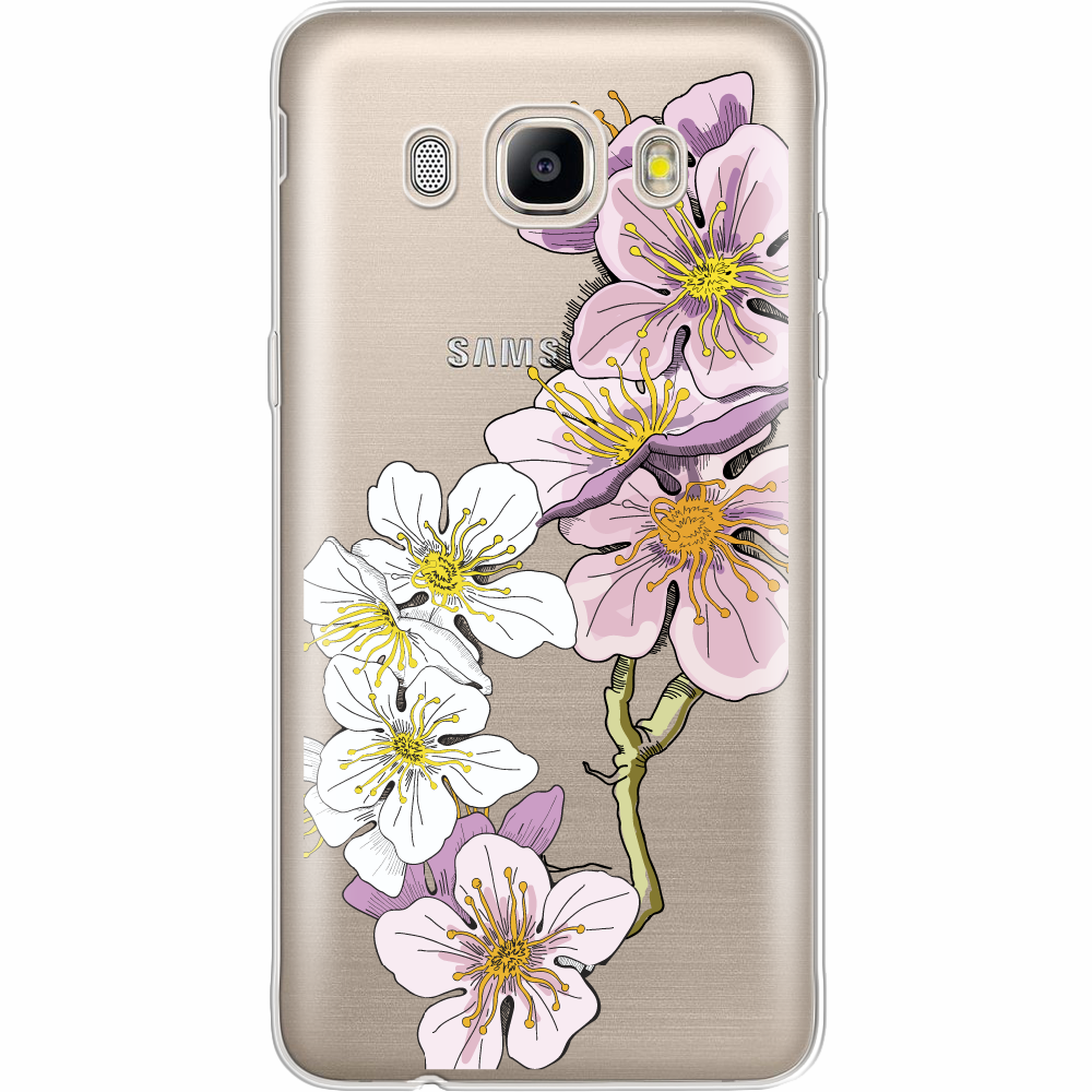 Чехол BoxFace Samsung J510 Galaxy J5 2016 Cherry Blossom Прозрачный силикон (25137-cc4-25137)