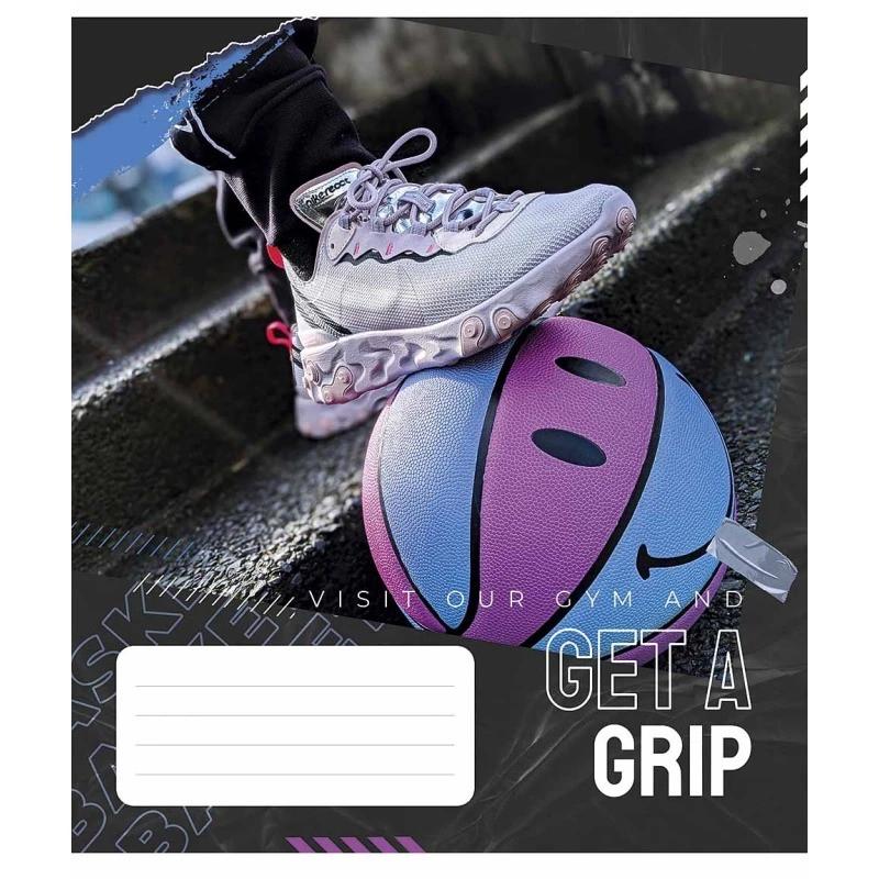 Тетрадь общая Школьник Get a grip 048-3304L-4 в линию 48 листов