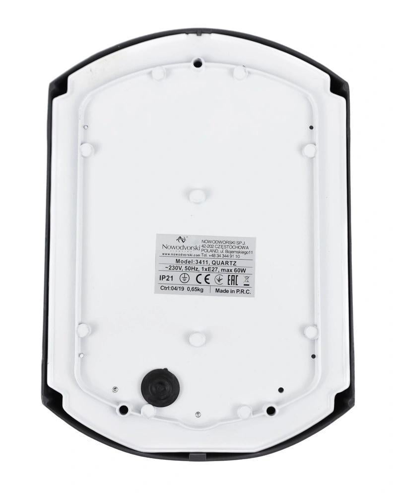 Уличный светильник Nowodvorski 3411 Quartz E27 IP21 60W Серый (28686634) - фото 3 Уличный светильник Nowodvorski 3411 Quartz E27 IP21 60W Серый (28686634) - фото 3