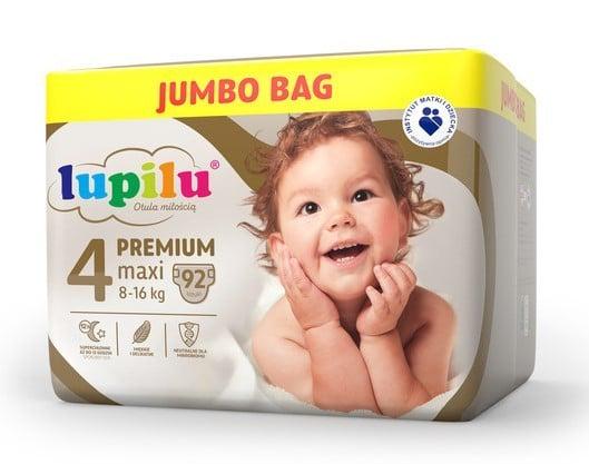Подгузники Lupilu Premium JUMBO BAG Maxi 4 8-16 кг 92 шт. (6336c0c4665240028d036817)