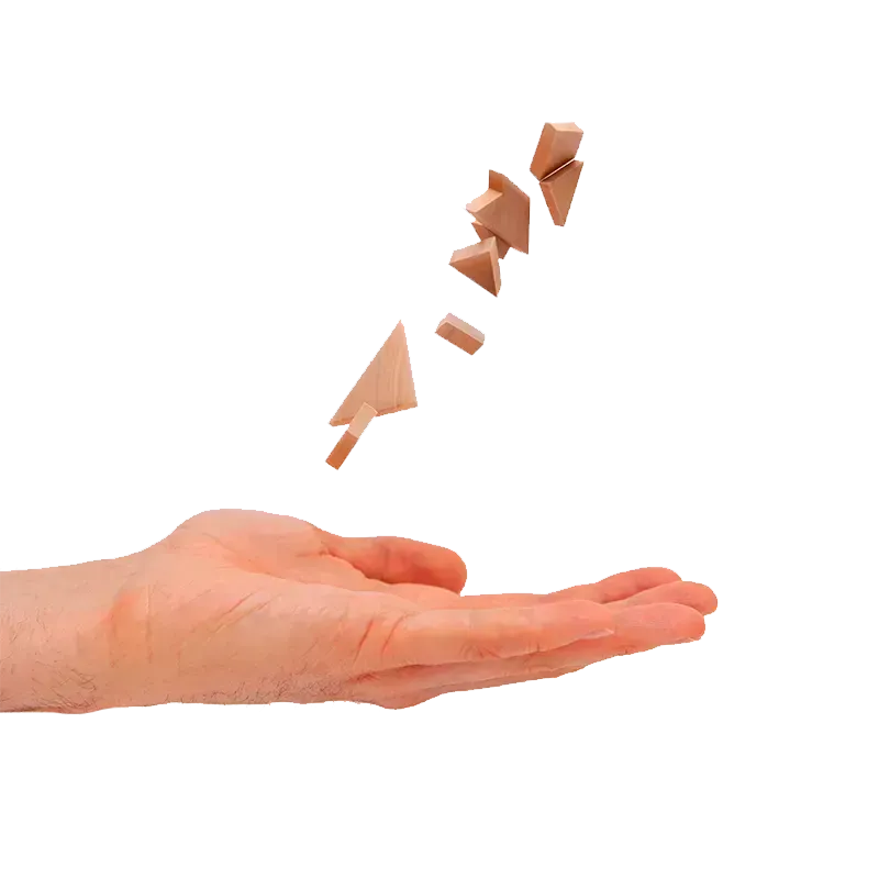 Головоломка дерев’яна Тризуб - фото 4