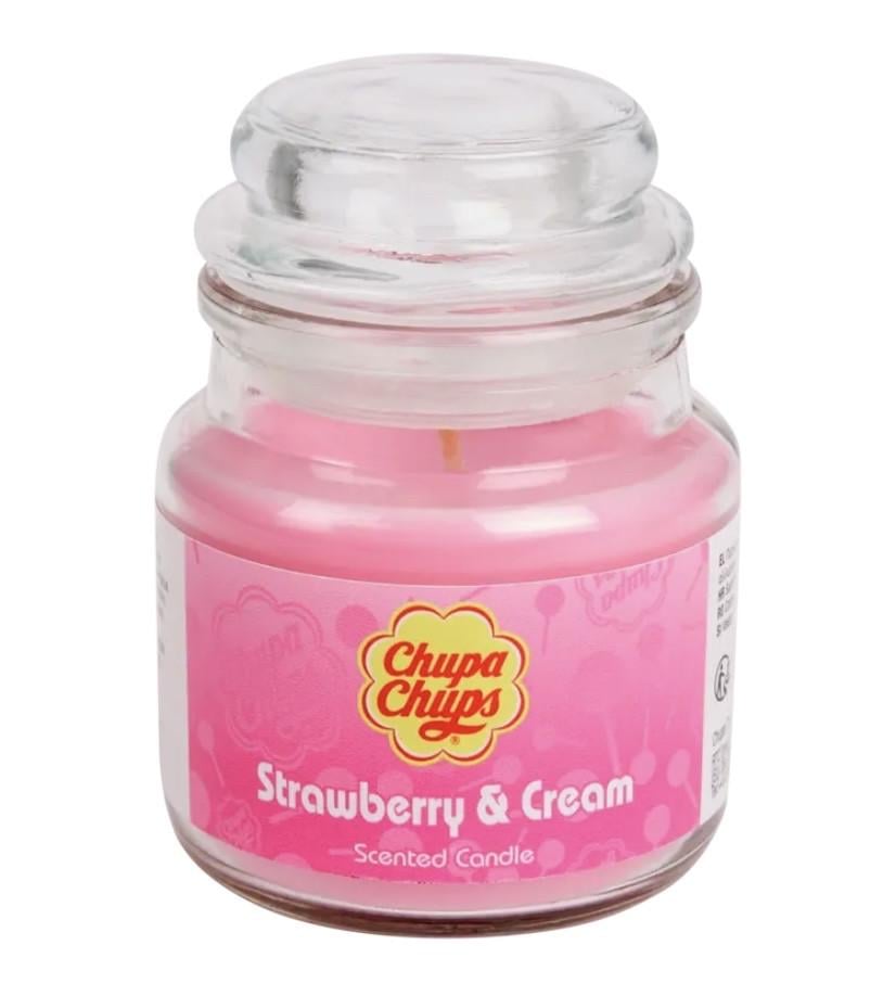 Свічка ароматична Chupa-Chups Полуниця-крем 85 г (2489455351)