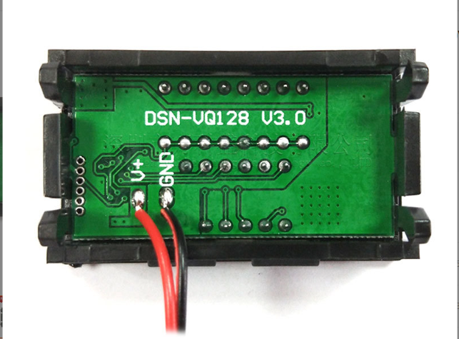 Вольтметр с индикатором уровня заряда батареи 12-60V с синими цифрами (1261) - фото 2