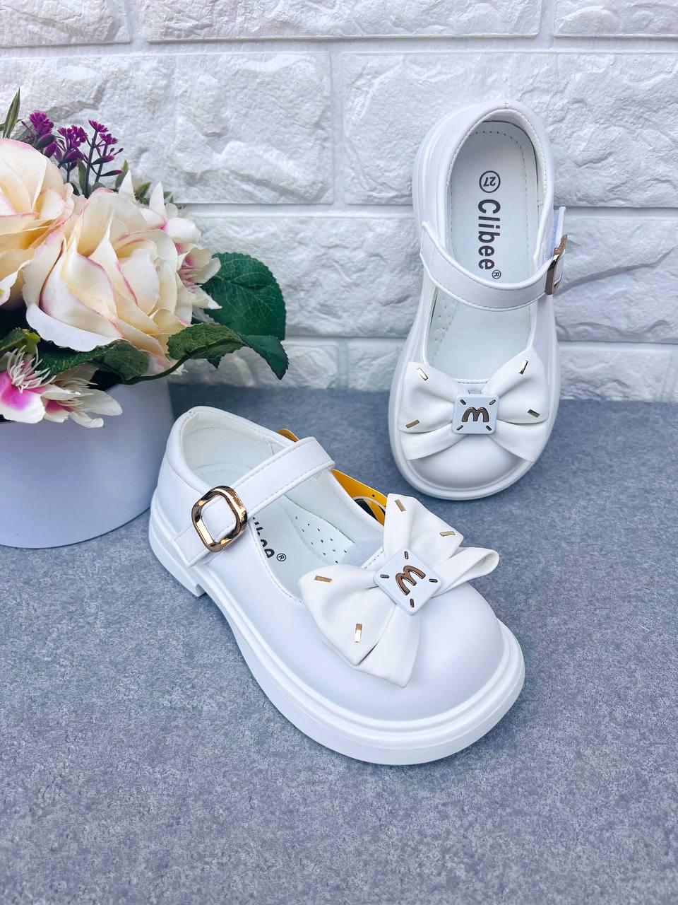 Туфлі класичні для дівчинки Сlibee 1811 р. 28 17,5 см Білий (1811-1)