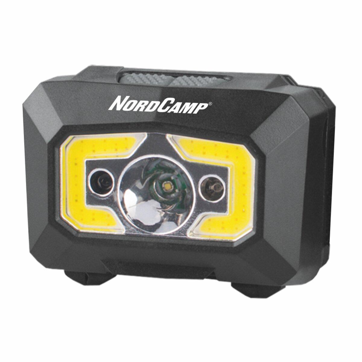 Фонарь налобный Nord Camp 280 Lm 3 W XPE+ COB/1200 mAh/с сенсором Бело-красный