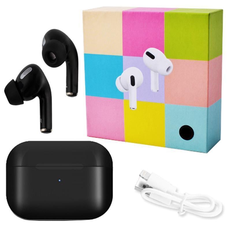 Наушники беспроводные inPods Macaron AirPros Pro TWS Bluetooth 5.0 стерео сенсорные Черный