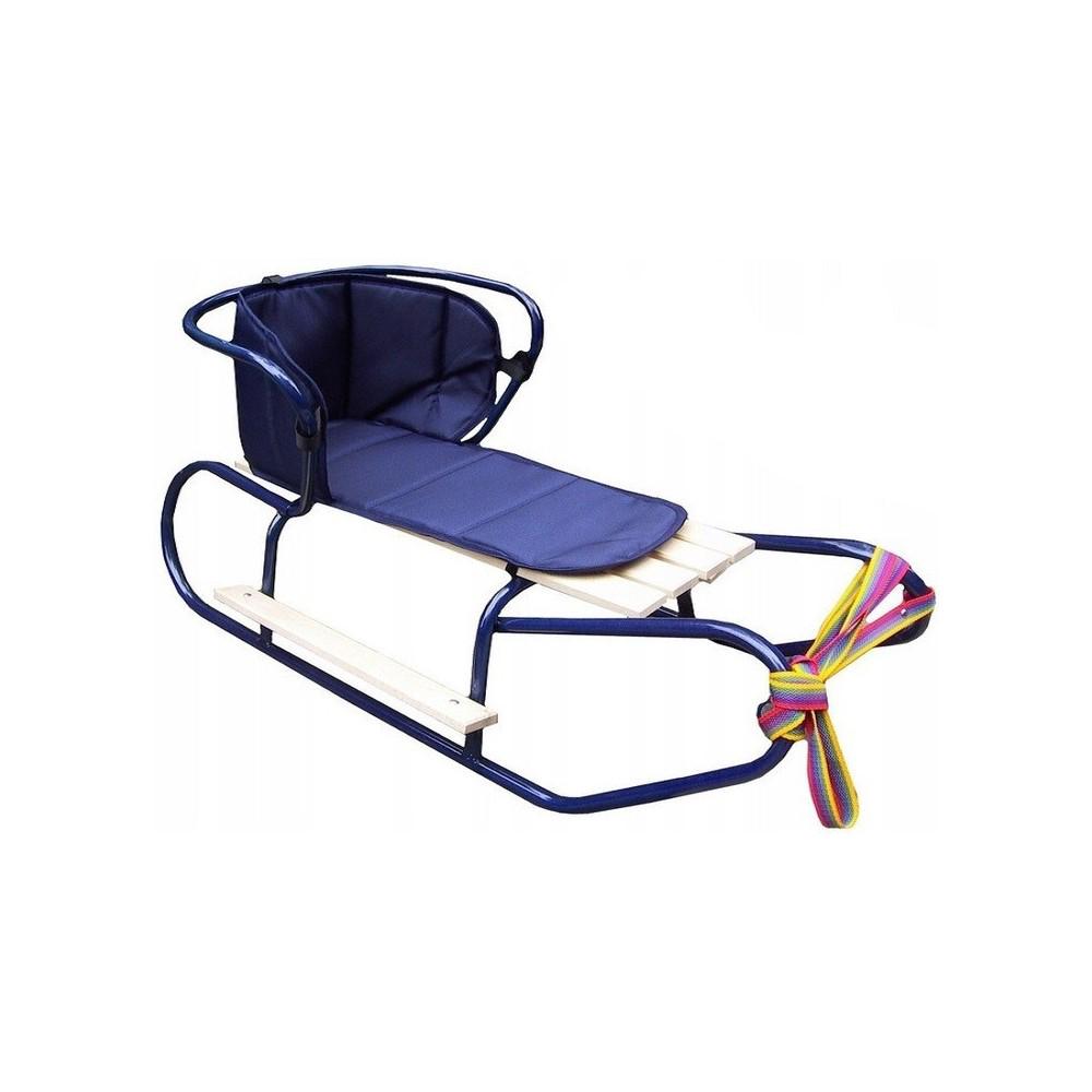 Санки Basic +матрас Синий (1502-kalam-M)