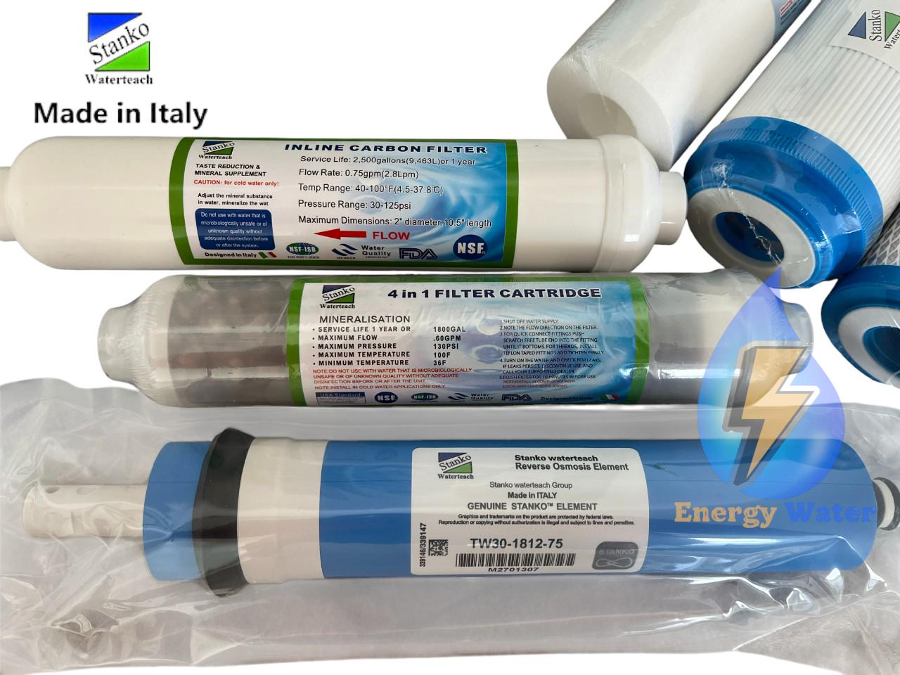 Комплект змінних фільтрів для зворотного осмосу Stanko 75 gpd - фото 2 Комплект змінних фільтрів для зворотного осмосу Stanko 75 gpd - фото 2