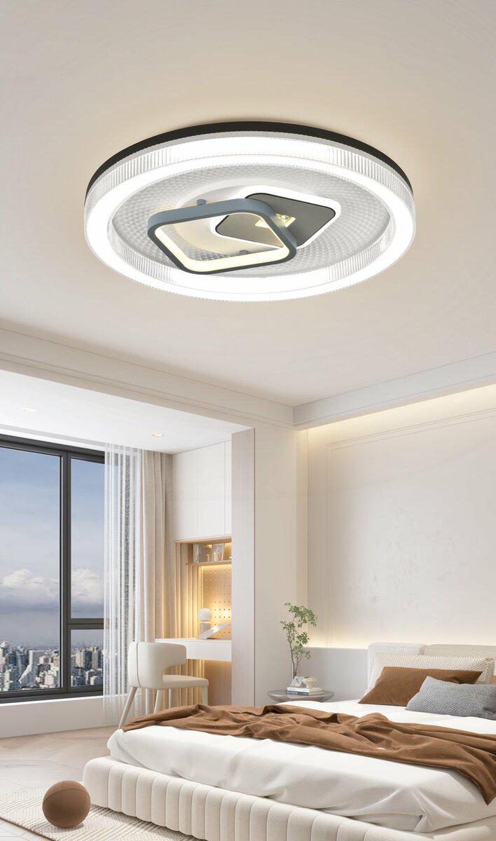 Люстра потолочная светодиодная смарт Light House SRS-20501 105W Белый/Черный