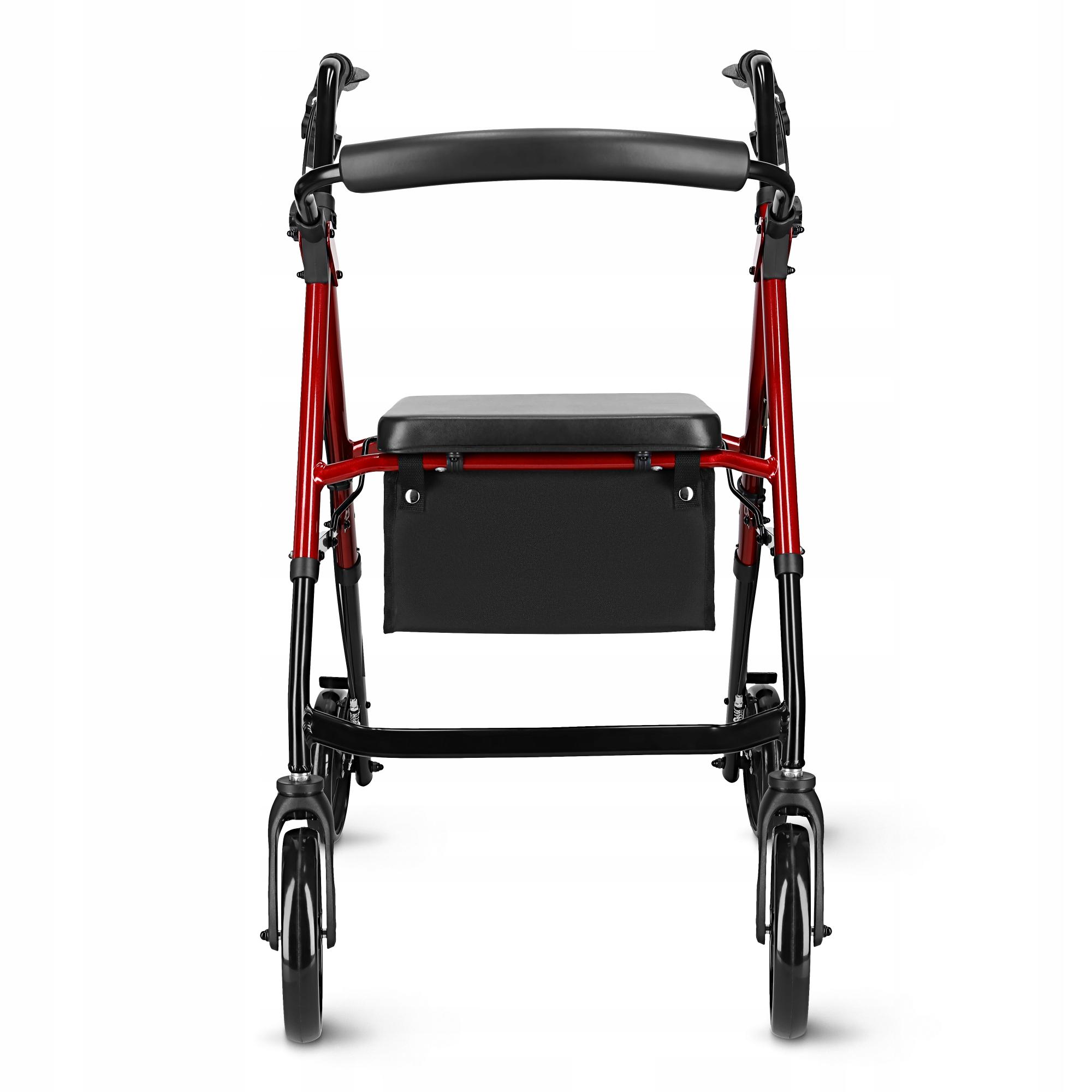 Роллер для ходьбы 4fizjo складной с сумкой Black/Red (P-5905973406901) - фото 2