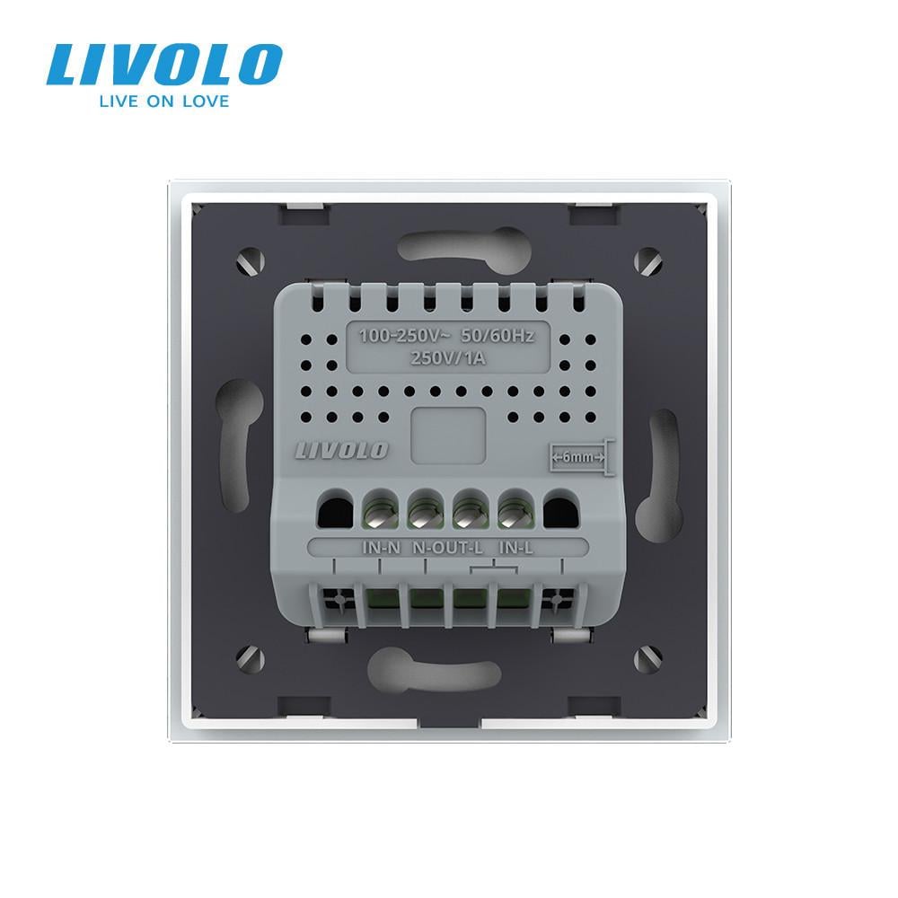 Вимикач безконтактний Livolo 1 сенсор Sense Білий (VL-C7FCU1-2WP) - фото 4