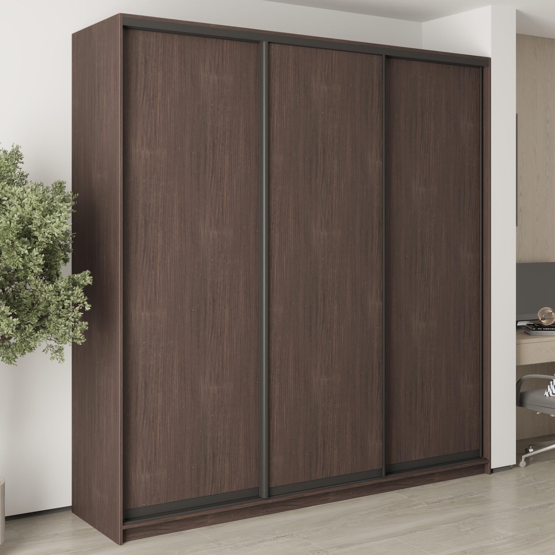 Шкаф-купе трехдверный MebelStar Стандарт BG 3ДСП 230x60x240 см Дуб ристрето (MBS-8627)